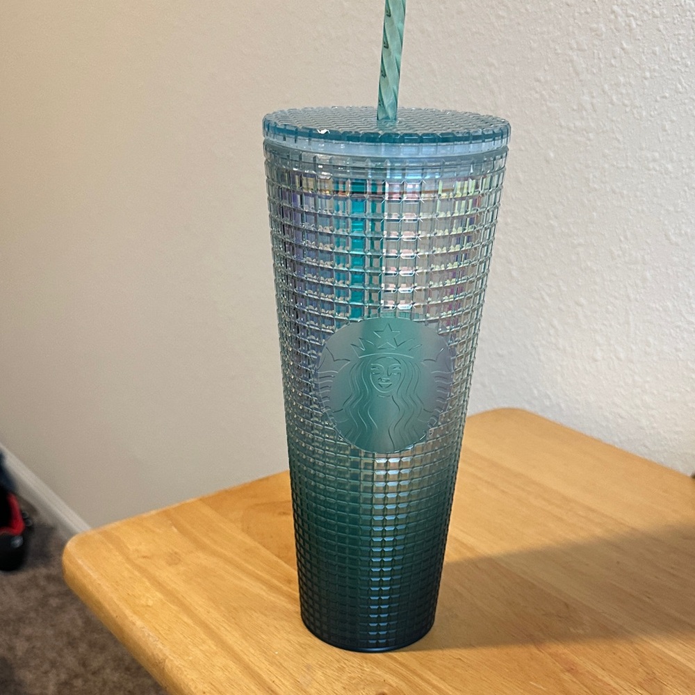 Starbucks Blue Gradient Tumbler with Straw